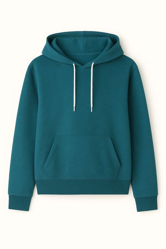 Khakii men and women hooded sweatshirt